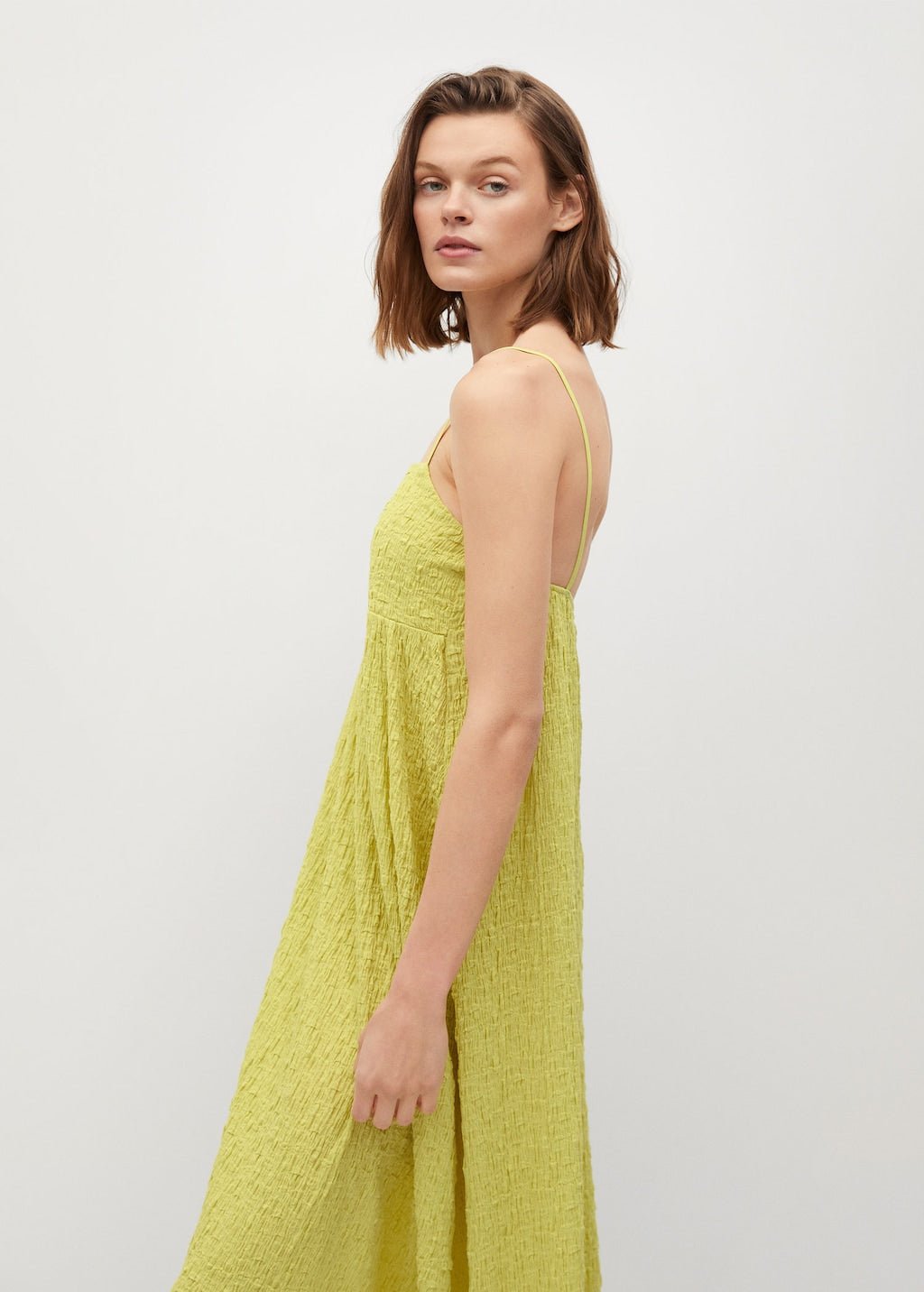 Textured cotton-blend dress - Laurel Morgan