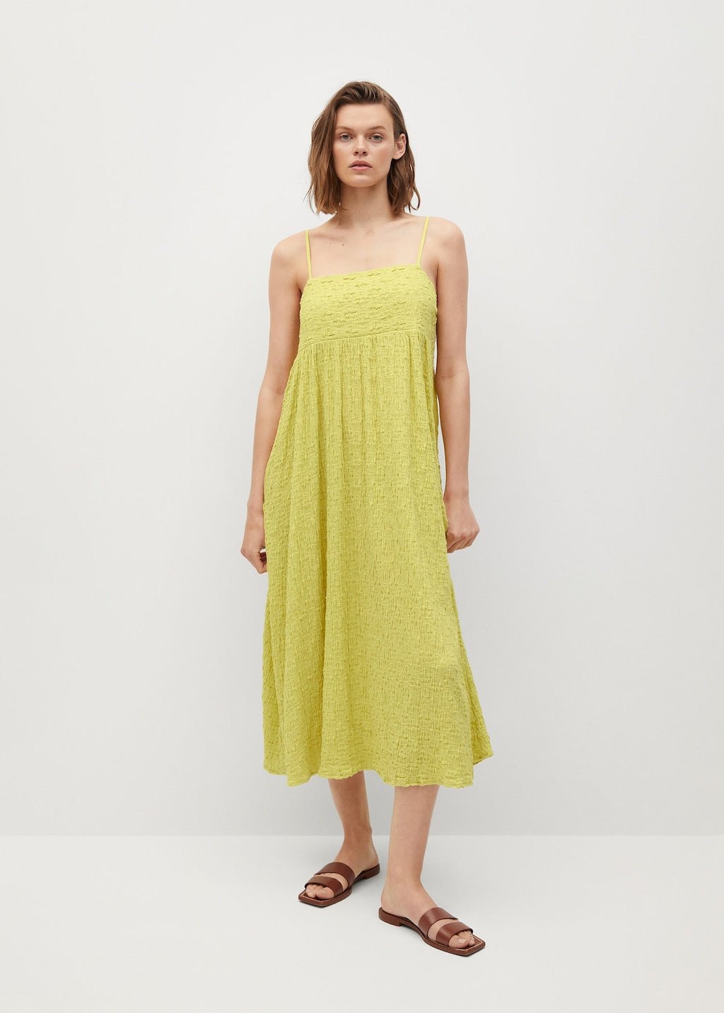 Textured cotton-blend dress - Laurel Morgan