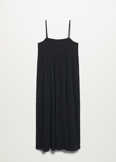 Textured cotton-blend dress - Laurel Morgan