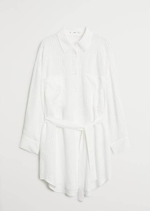 Textured oversize shirt - Laurel Morgan