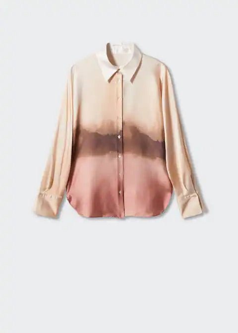 Tie-dye effect satin shirt - Laurel Morgan