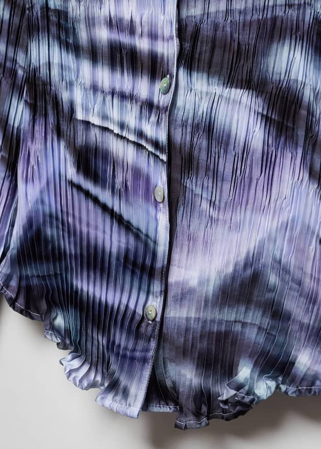 Tie-dye pleated shirt - Laurel Morgan