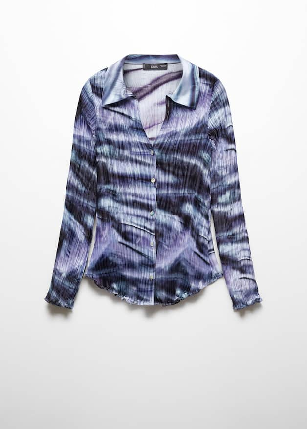 Tie-dye pleated shirt - Laurel Morgan