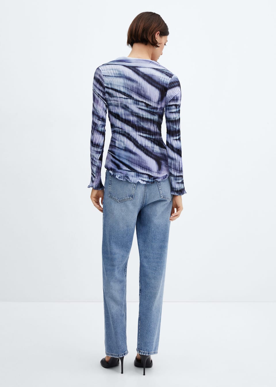 Tie-dye pleated shirt - Laurel Morgan