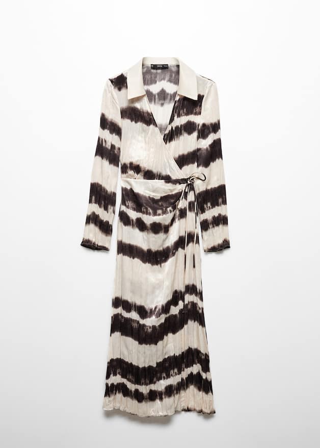 Tie-dye pleated shirt dress - Laurel Morgan