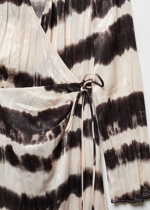 Tie-dye pleated shirt dress - Laurel Morgan