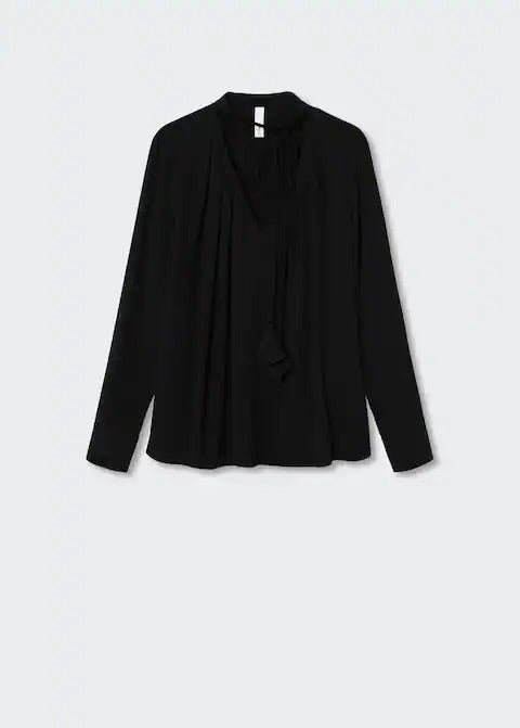 Tie-neck blouse - Laurel Morgan