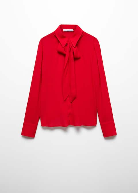 Tie-neck blouse - Laurel Morgan