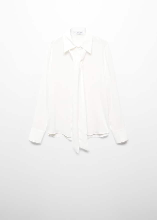 Tie-neck blouse - Laurel Morgan