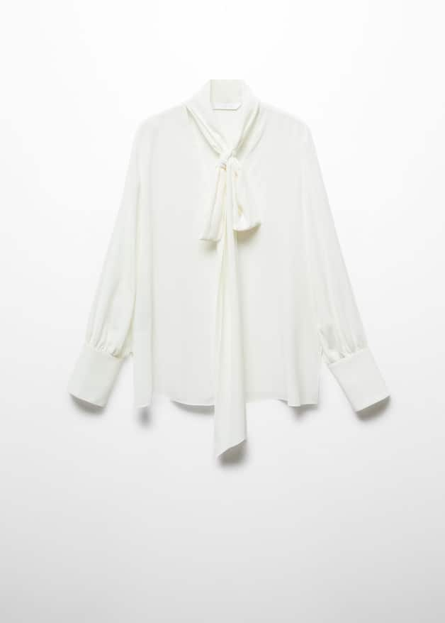 Tie-neck blouse - Laurel Morgan