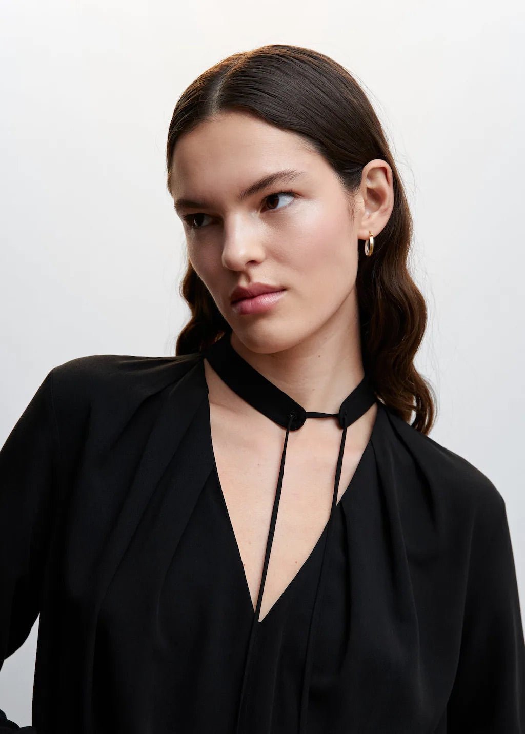 Tie-neck blouse - Laurel Morgan