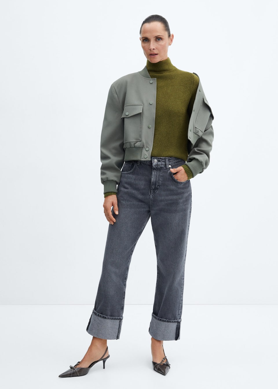 Turtleneck knit sweater - Laurel Morgan