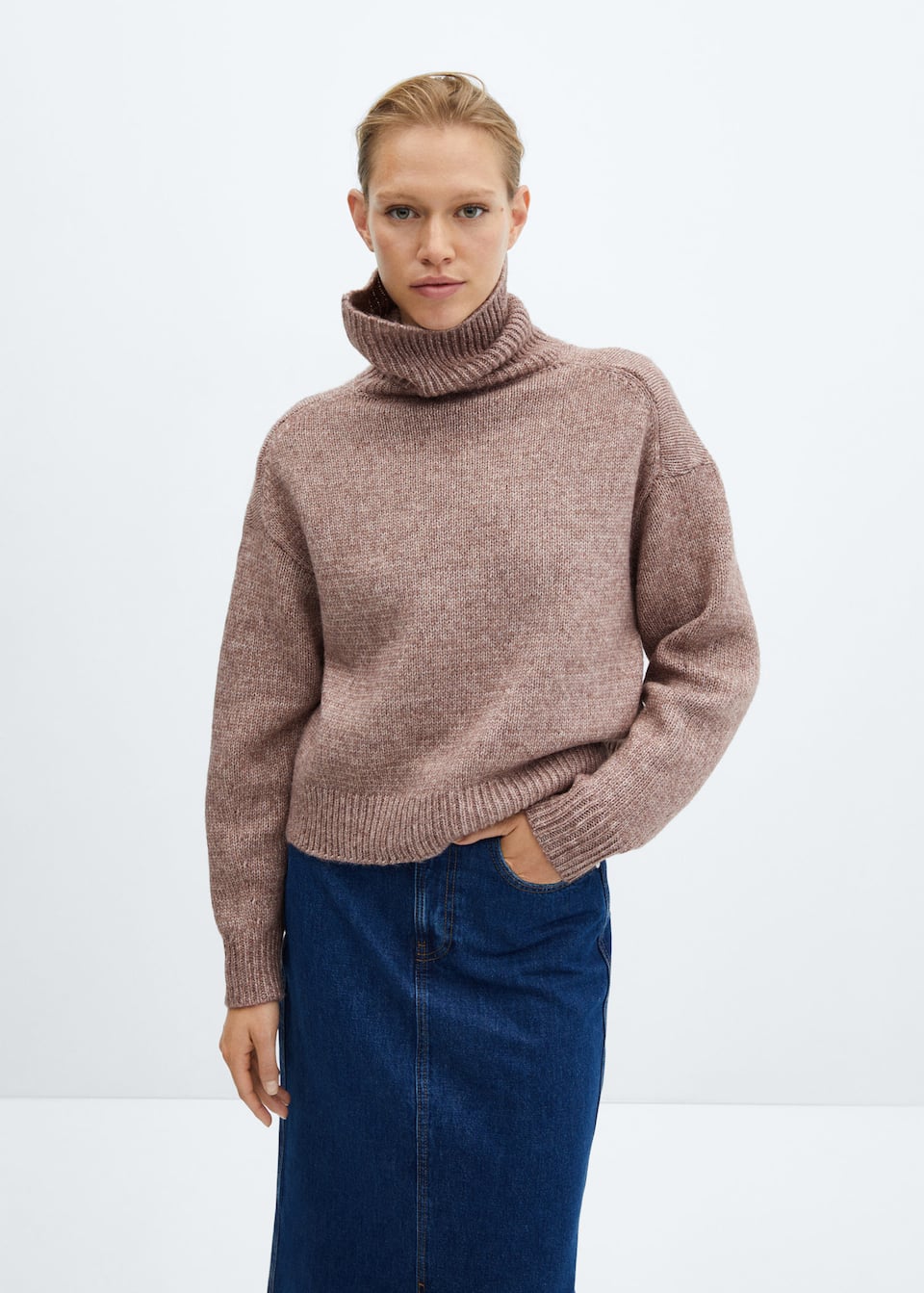 Turtleneck knitted sweater - Laurel Morgan