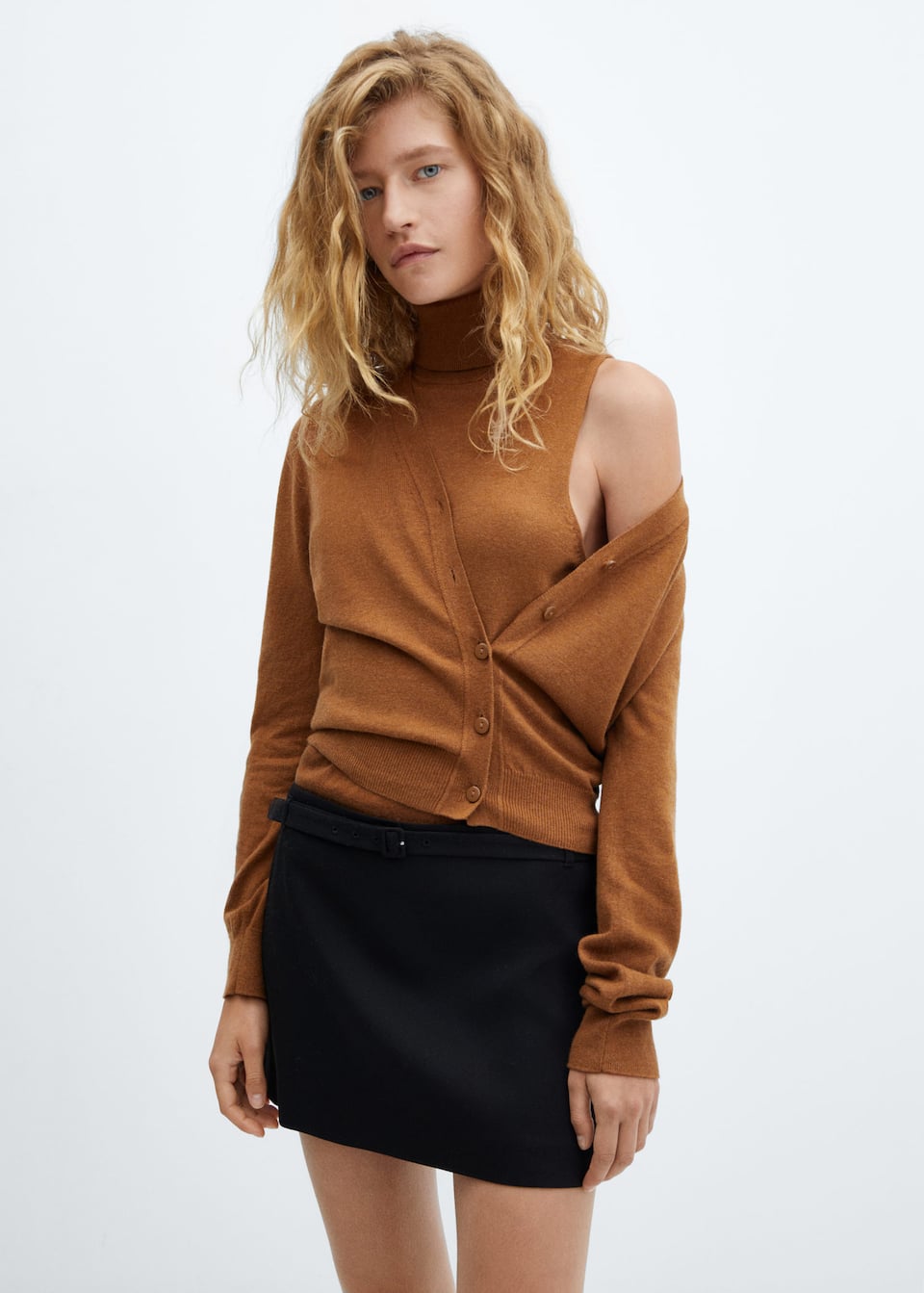 Turtleneck knitted top - Laurel Morgan