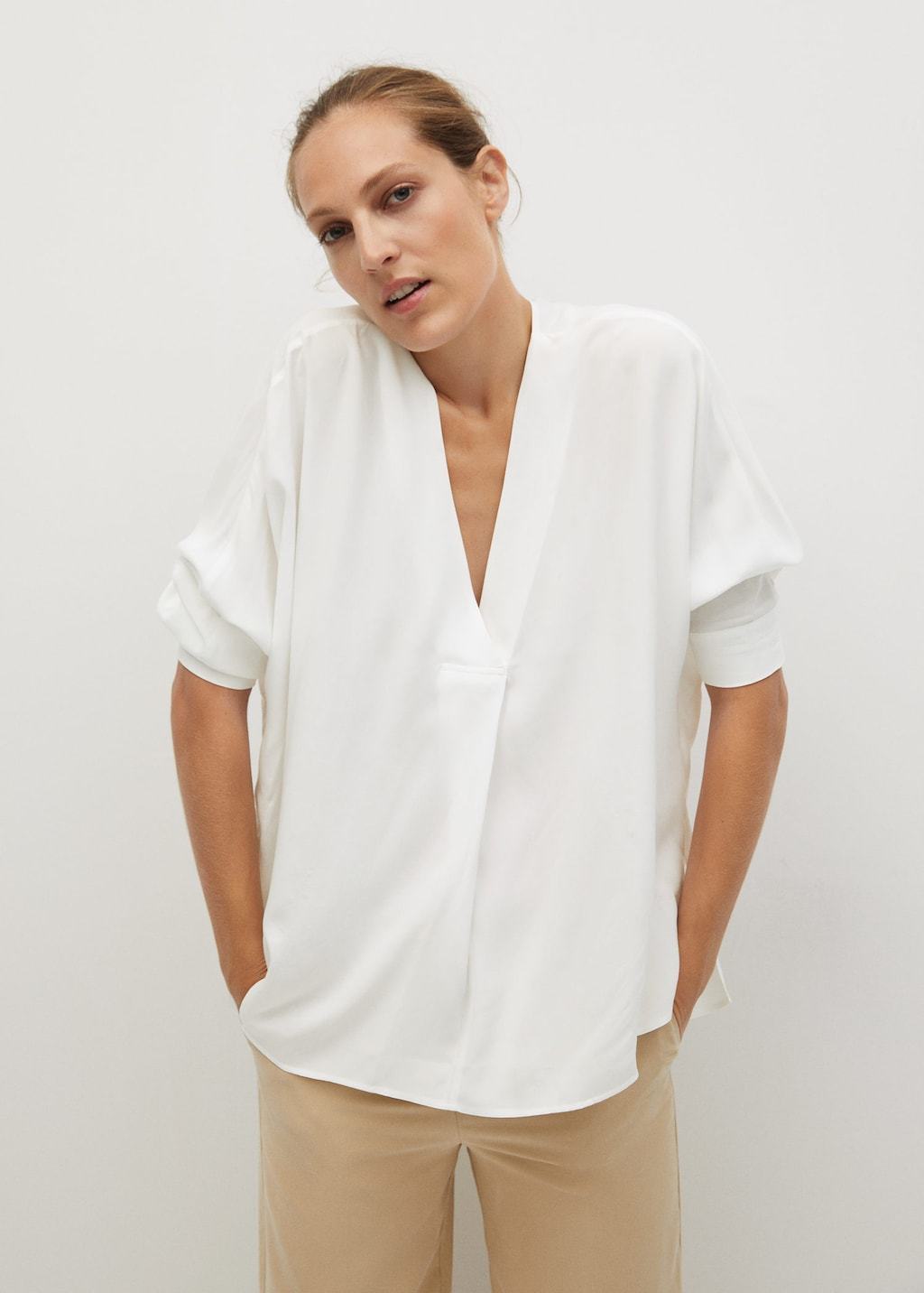 V-neck blouse - Laurel Morgan