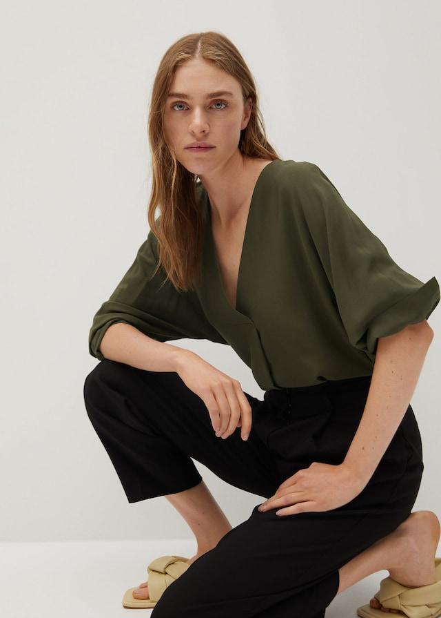 V-neck blouse - Laurel Morgan