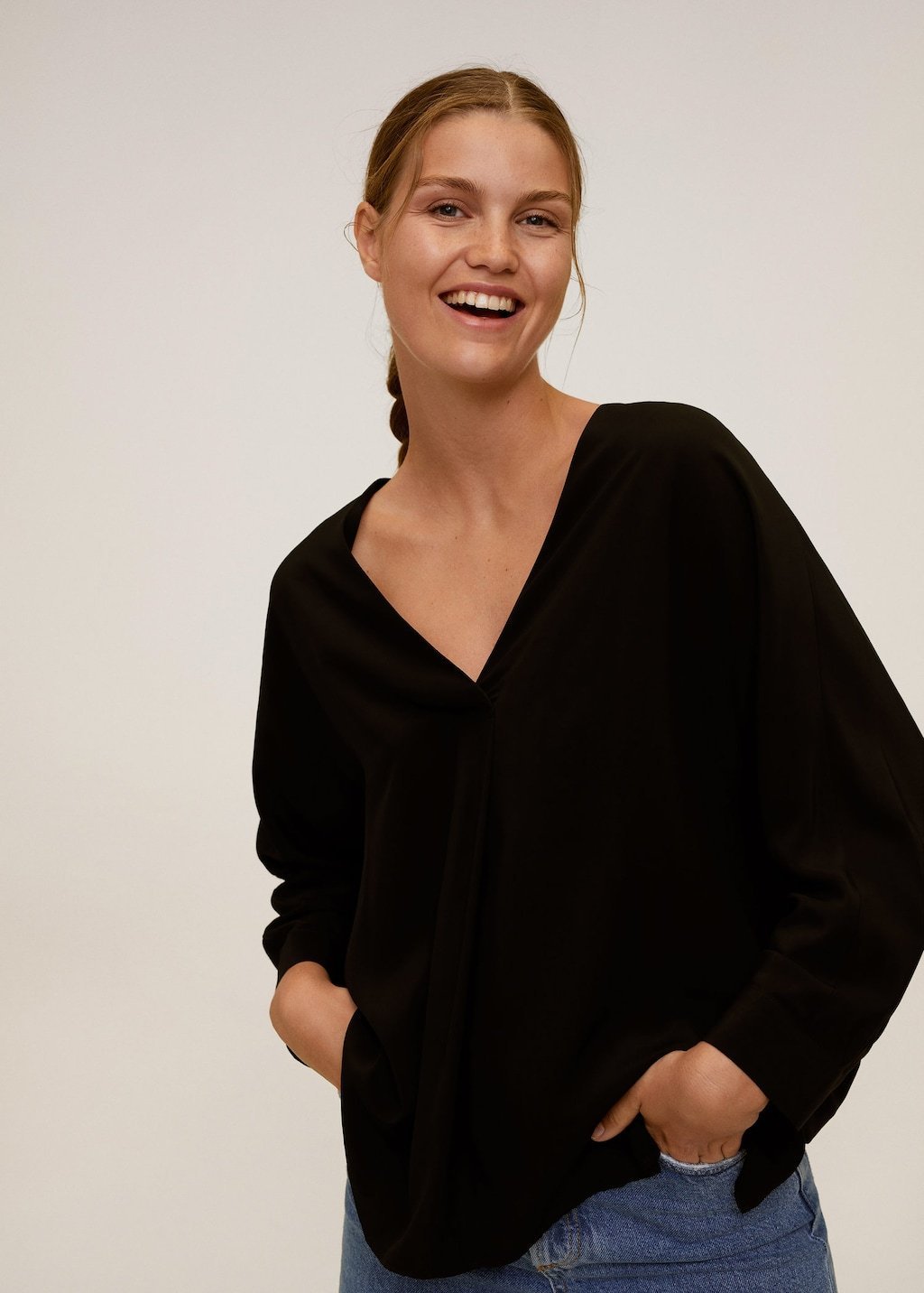 V-neck blouse - Laurel Morgan