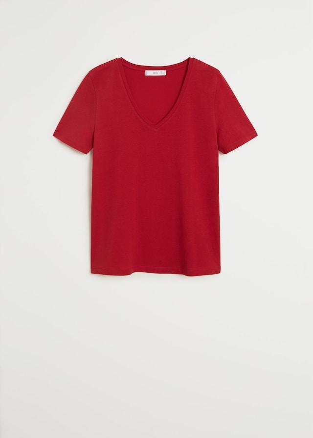 V-neck cotton T-shirt - Laurel Morgan