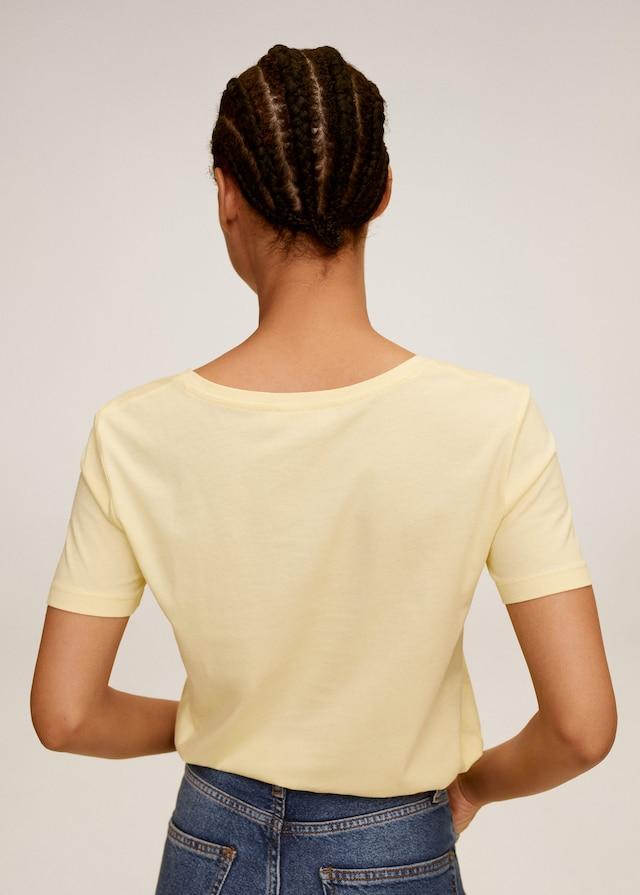 V-neck cotton T-shirt - Laurel Morgan