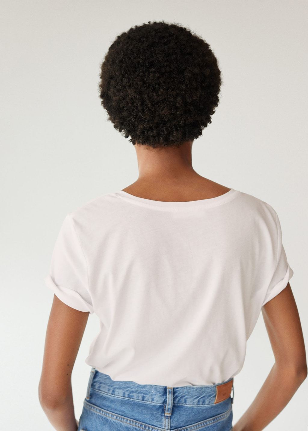 V-neck cotton T-shirt - Laurel Morgan