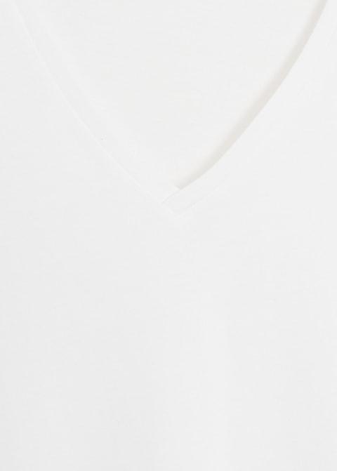 V-neck cotton T-shirt - Laurel Morgan