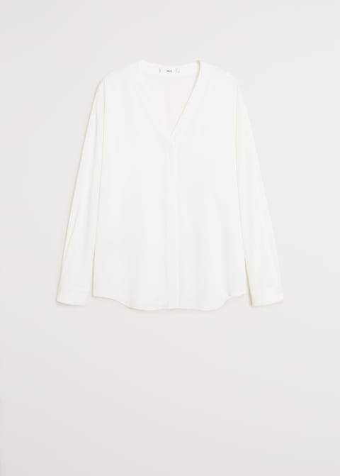 V-neckline blouse - Laurel Morgan