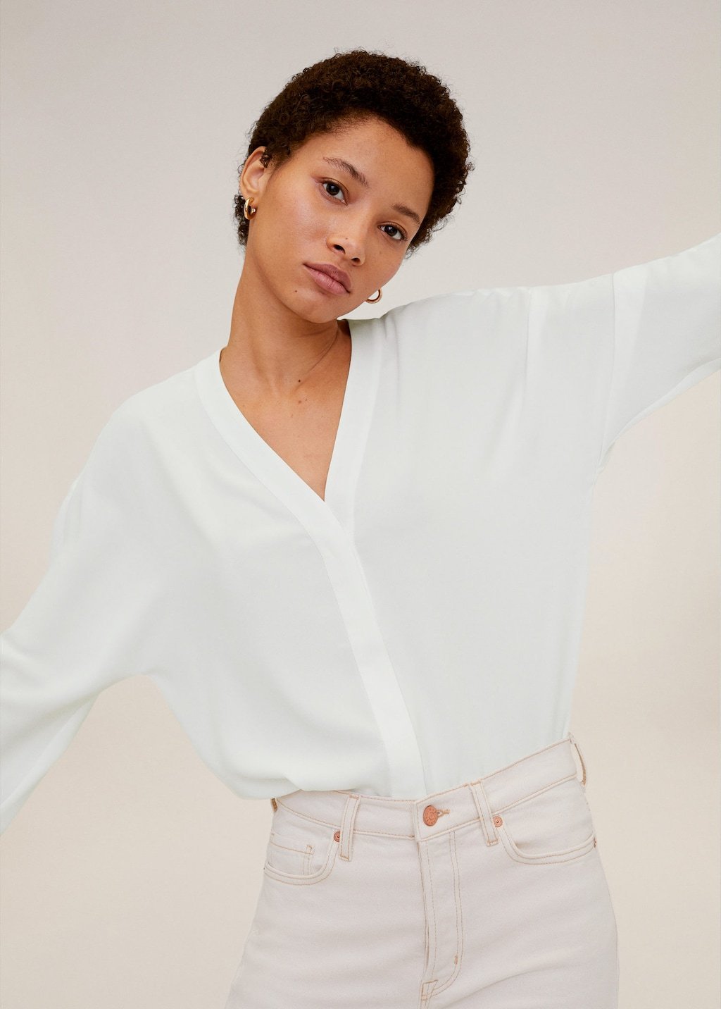 V-neckline blouse - Laurel Morgan