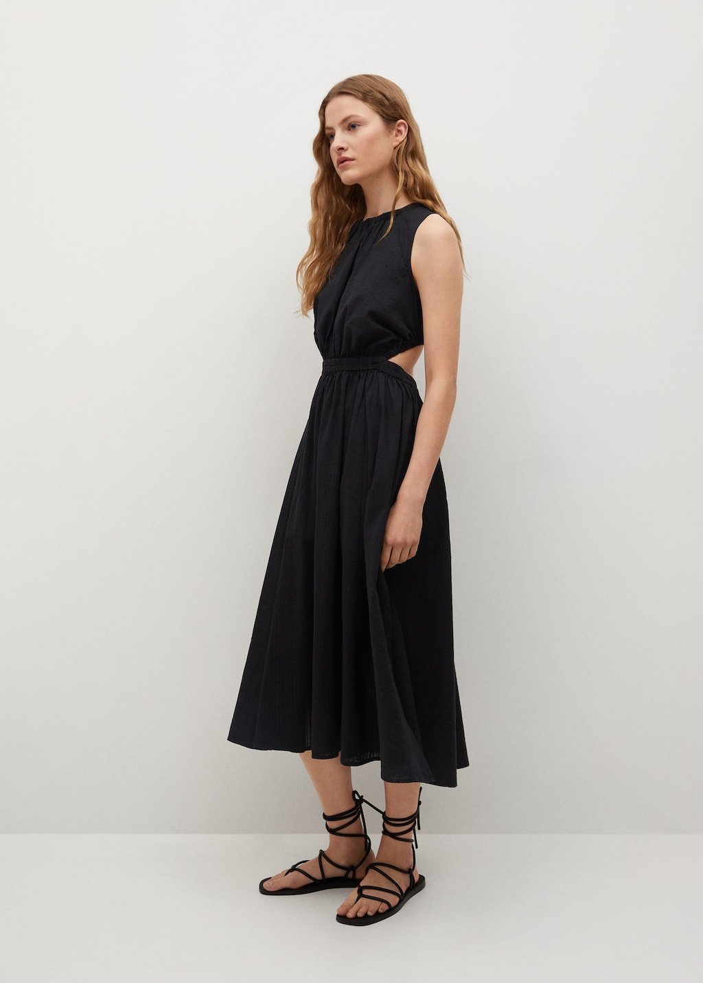 Vent cotton dress - Laurel Morgan