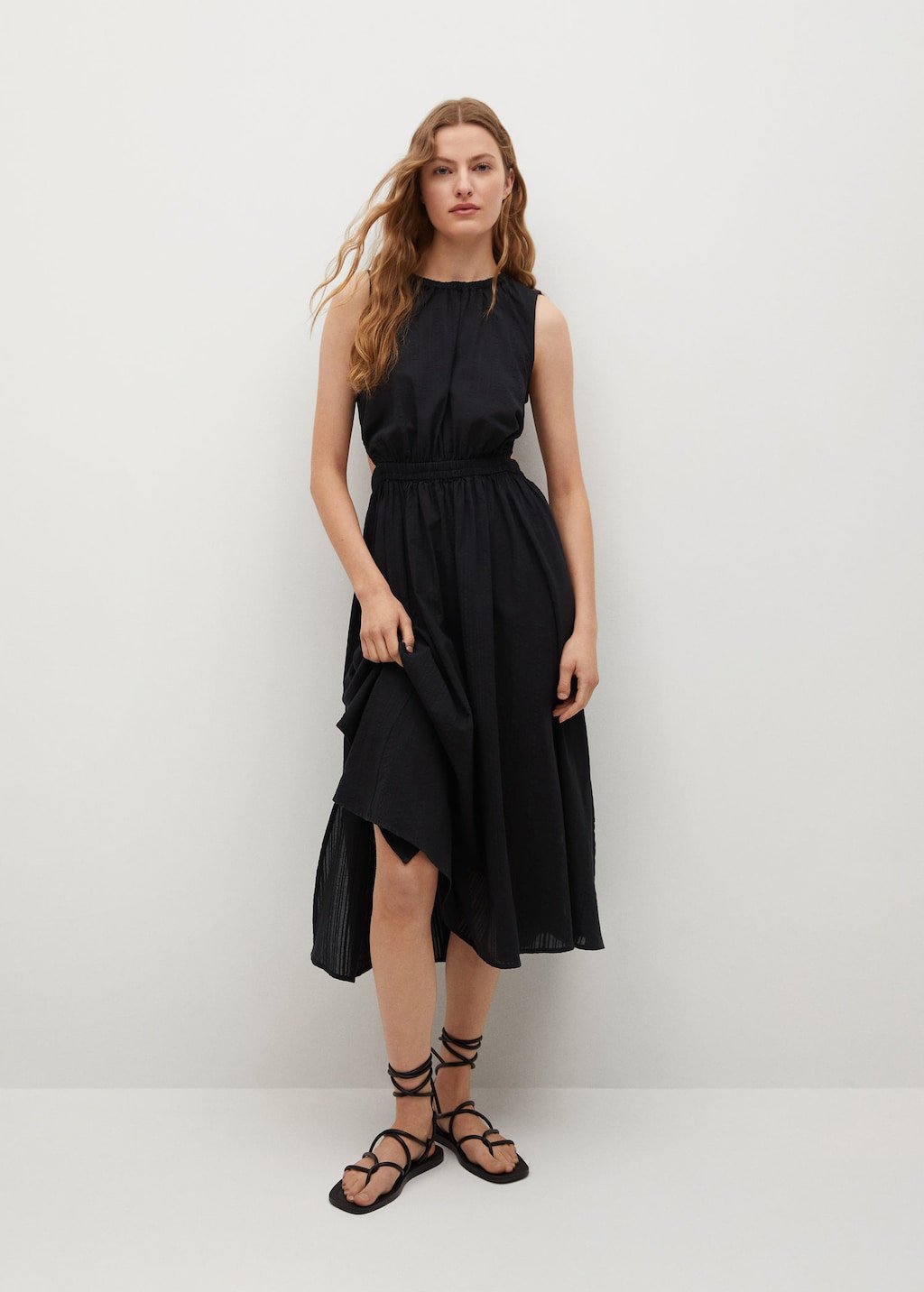 Vent cotton dress - Laurel Morgan