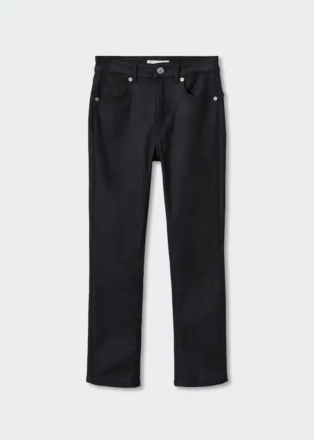 Waxed straight jeans - Laurel Morgan