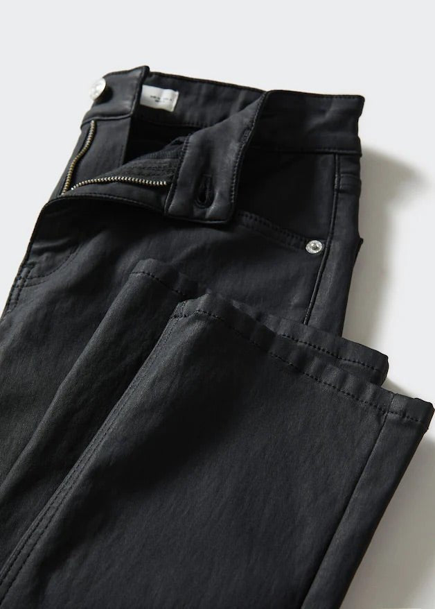 Waxed straight jeans - Laurel Morgan