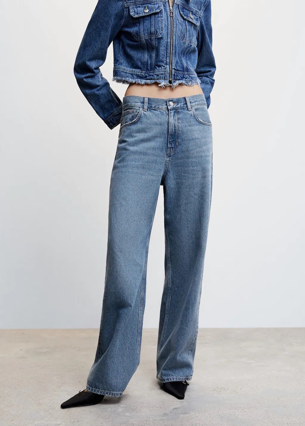 Wideleg loose low rise jeans - Laurel Morgan