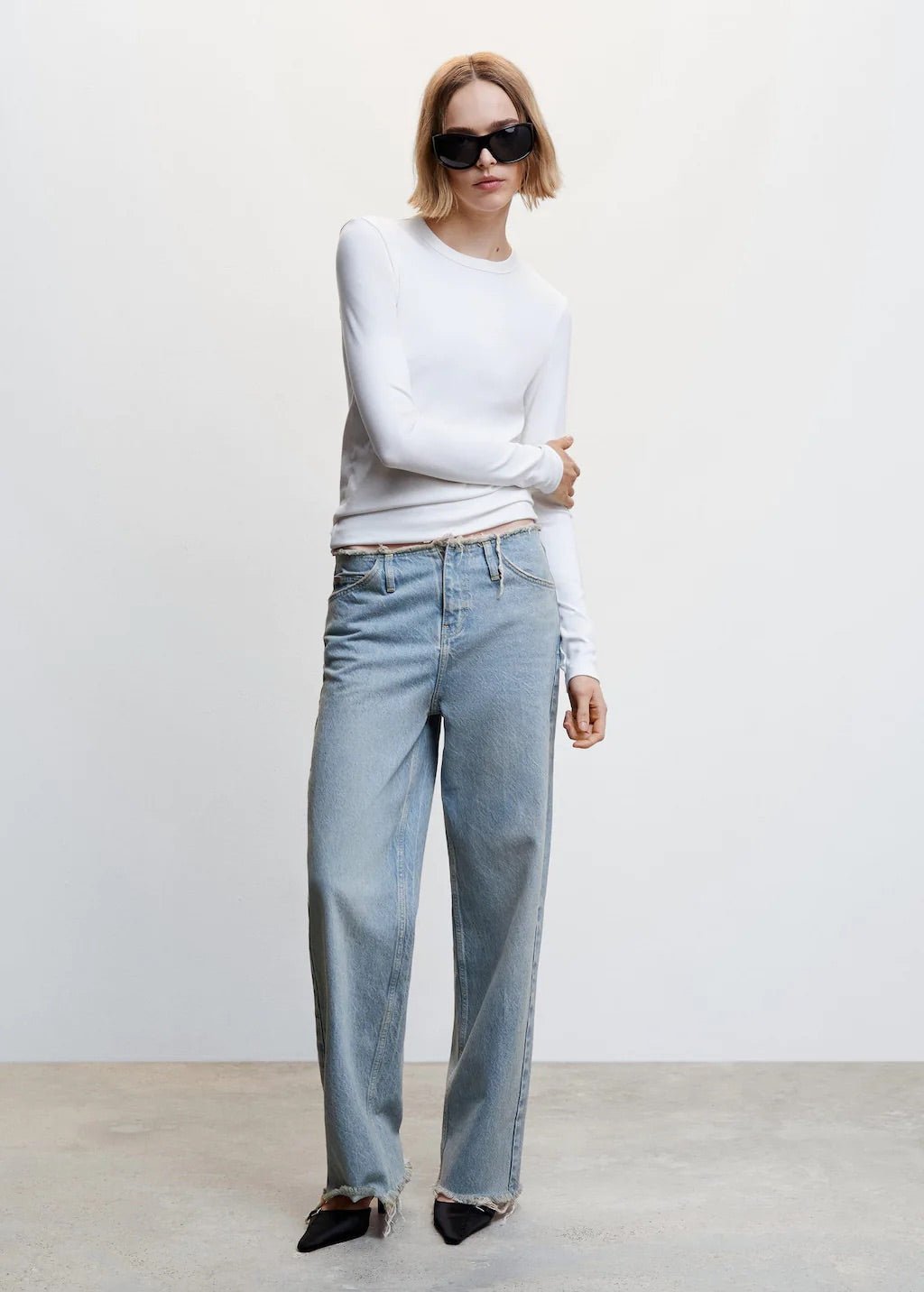 Wideleg mid-rise jeans - Laurel Morgan