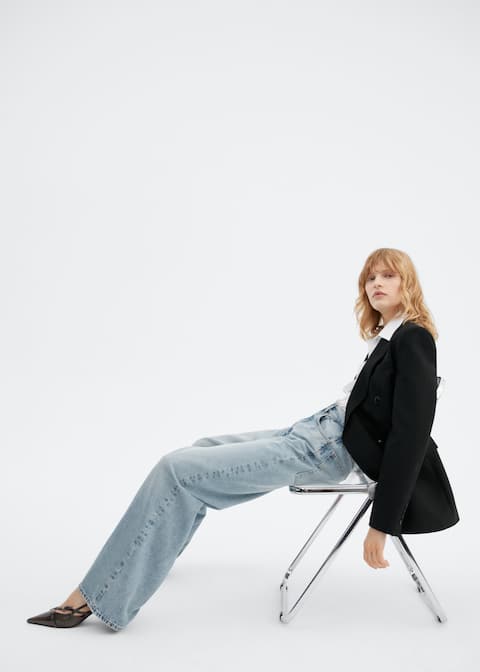 Wideleg mid-rise jeans - Laurel Morgan