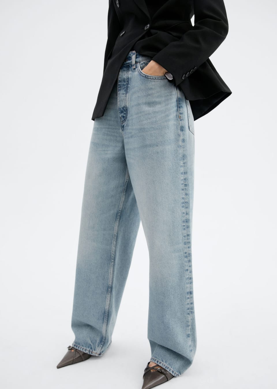 Wideleg mid-rise jeans - Laurel Morgan