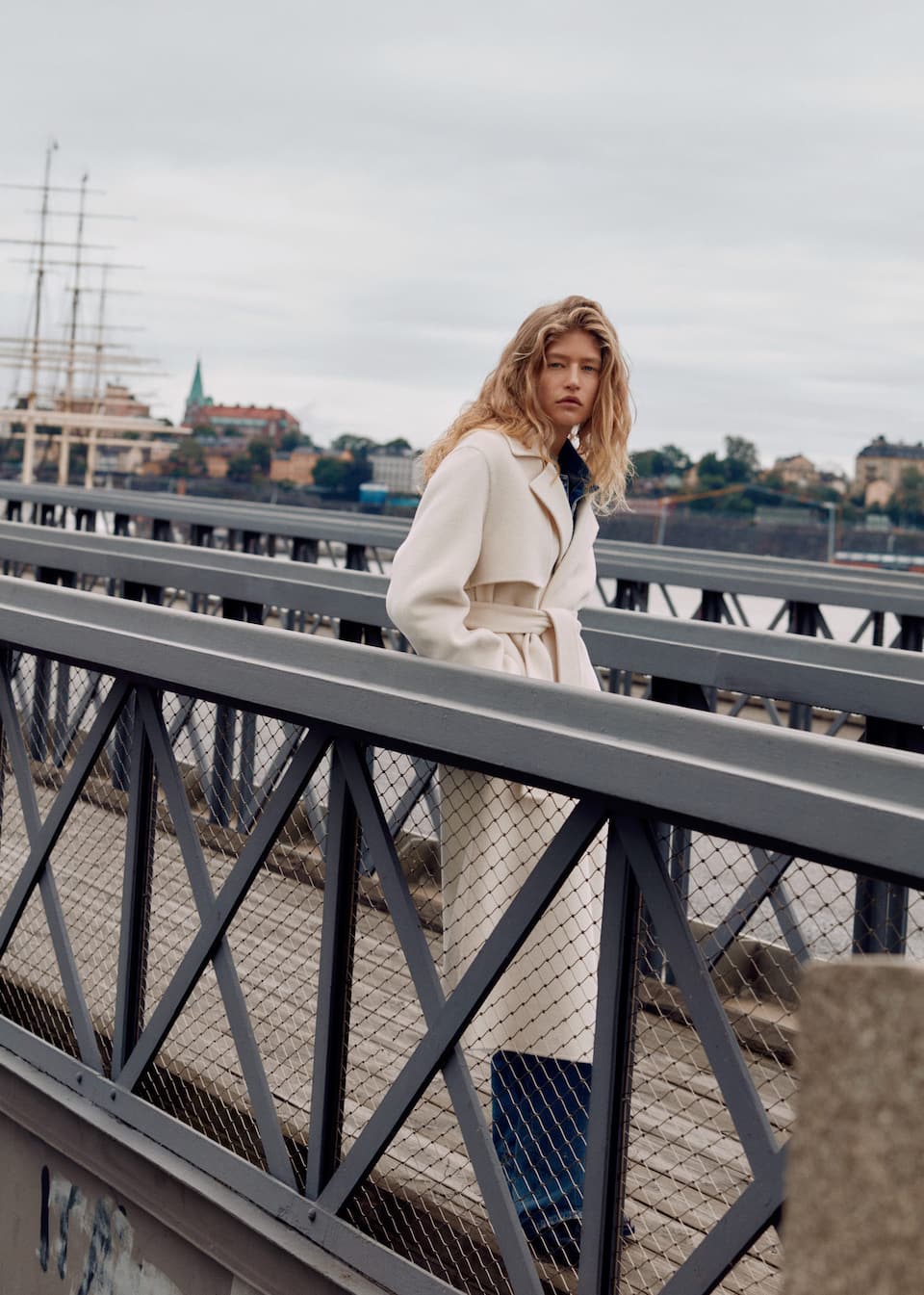 Wool coat with handmade belt - Laurel Morgan