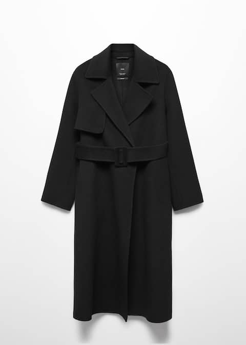 Wool coat with handmade belt - Laurel Morgan