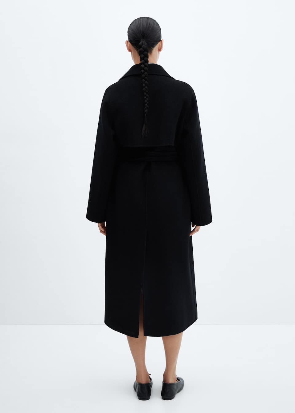 Wool coat with handmade belt - Laurel Morgan