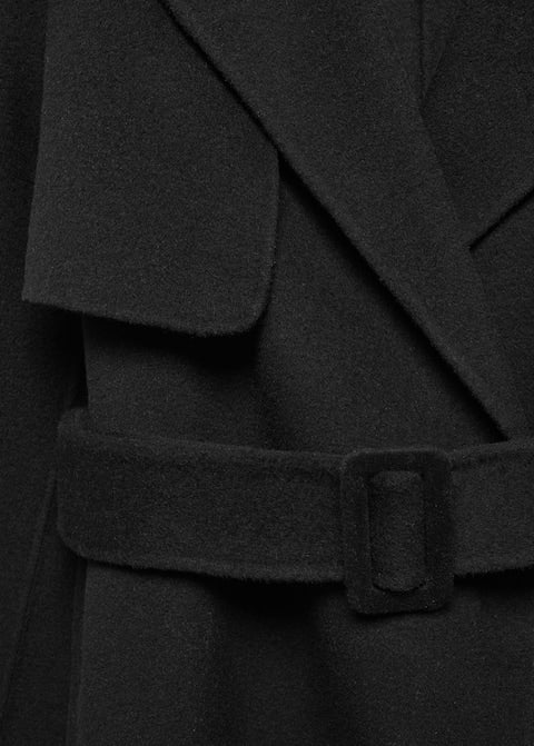 Wool coat with handmade belt - Laurel Morgan