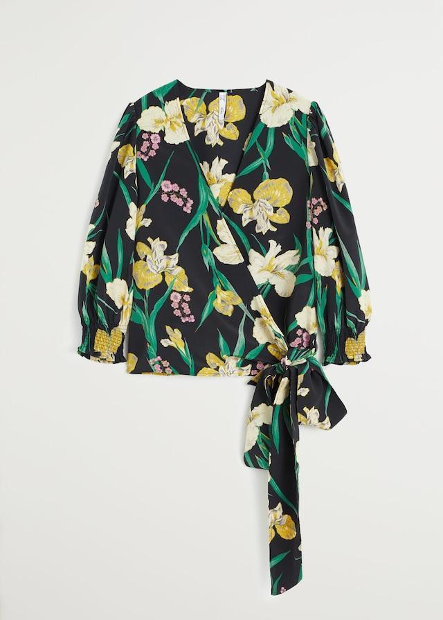 Wrap floral blouse - Laurel Morgan