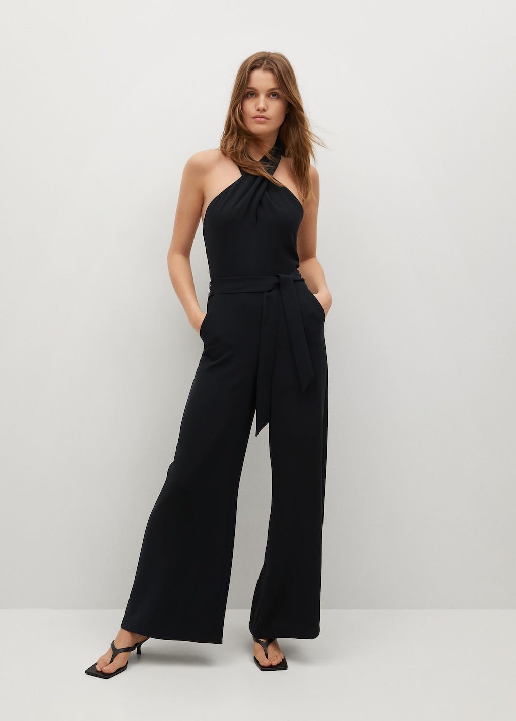 Wrap neckline jumpsuit - Laurel Morgan