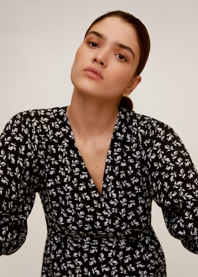 Wrap printed blouse - Laurel Morgan