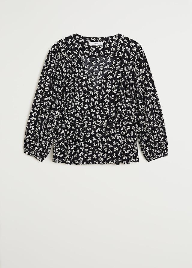 Wrap printed blouse - Laurel Morgan