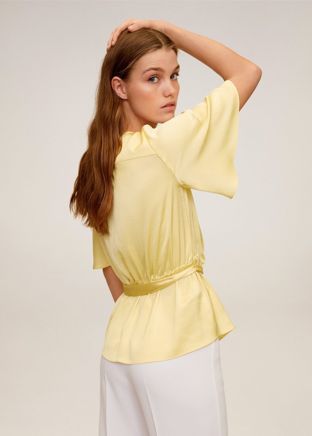 Wrap V-neckline blouse - Laurel Morgan