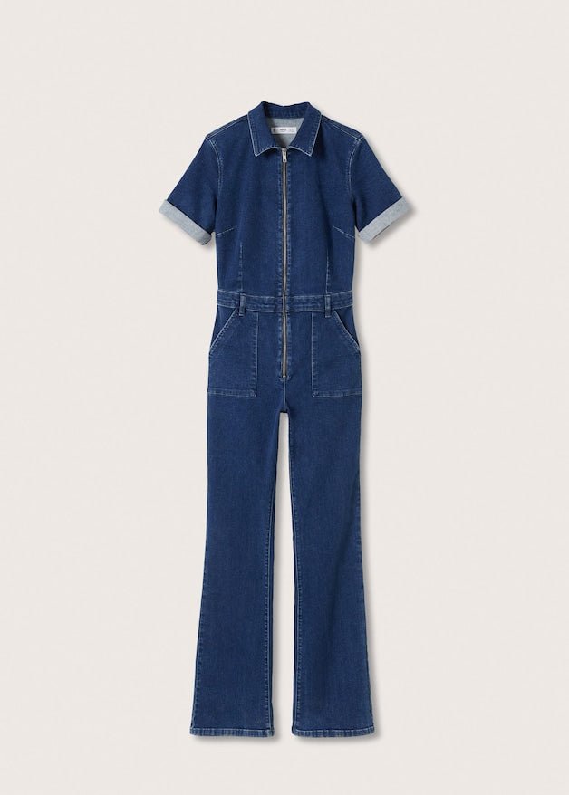 Zip denim jumpsuit - Laurel Morgan